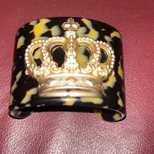 Mud Pie leopard Bracelet Cuff